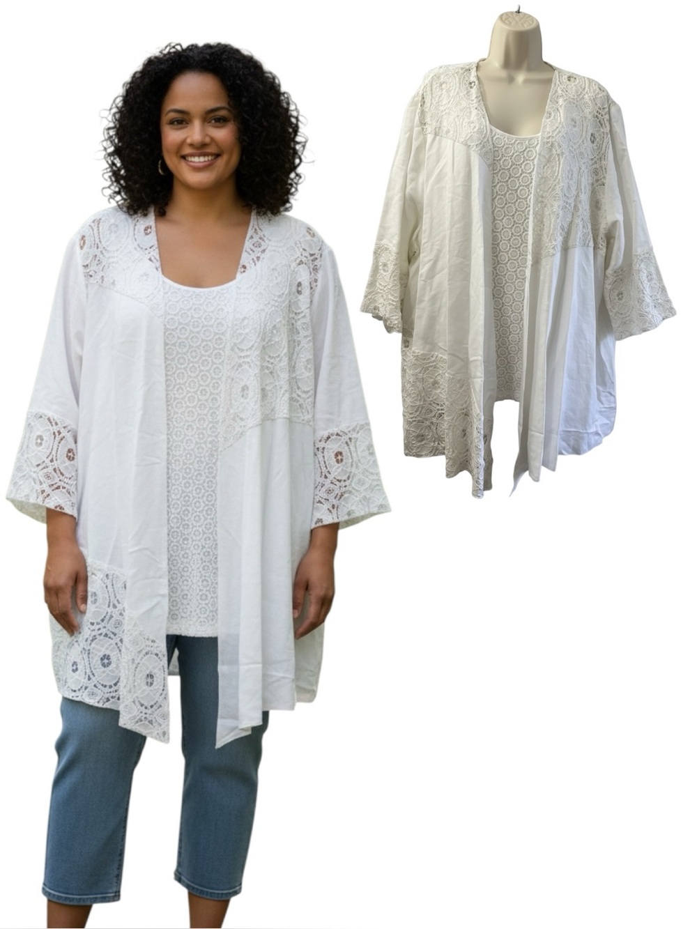 Catherine’s 2 piece set Tank and Cardi NWT Size 3X 25/28 MSRP $139